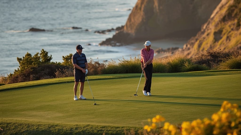 Day 3 Bandon Dunes golf trip itinerary rest round putting green Oregon coast afternoon light.